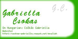 gabriella csokas business card